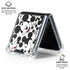 Disney Mickey Mouse Face Pattern Galaxy Z Flip6 Clear Case